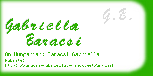 gabriella baracsi business card